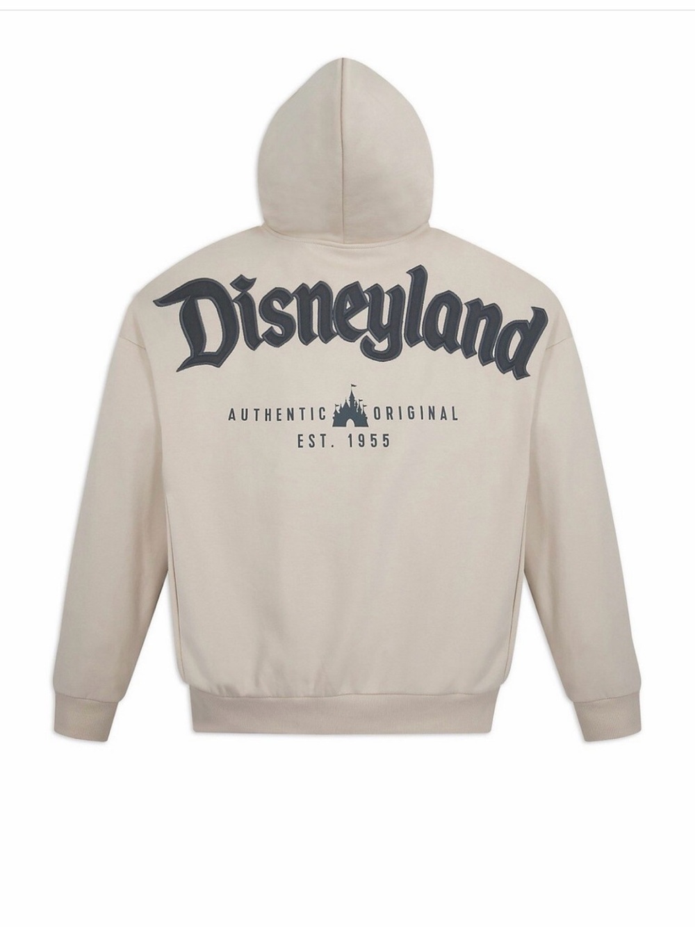 Disney Beige Hoodie with Dark Gray Disneyland Back Print
